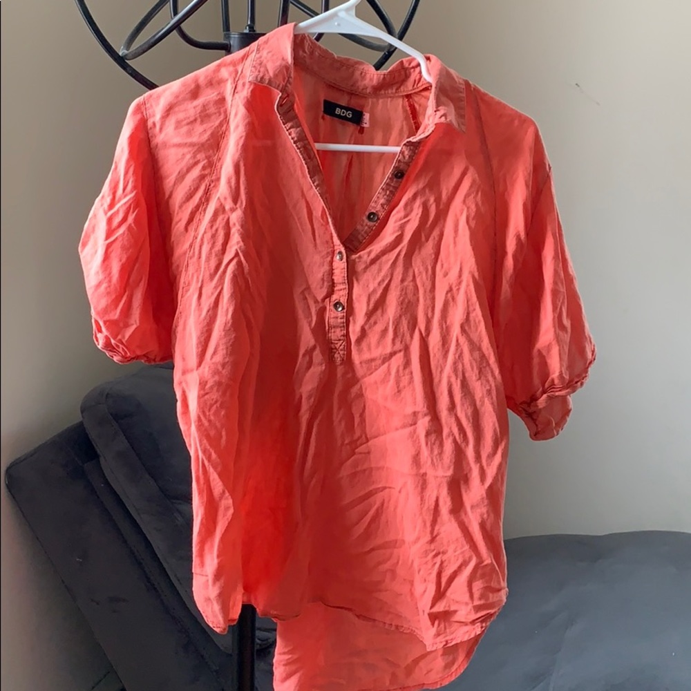 Light quarter button down shirt